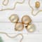 10ct. 1.75" Champagne Gold Shiny and Matte Glass Christmas Ball Ornaments
